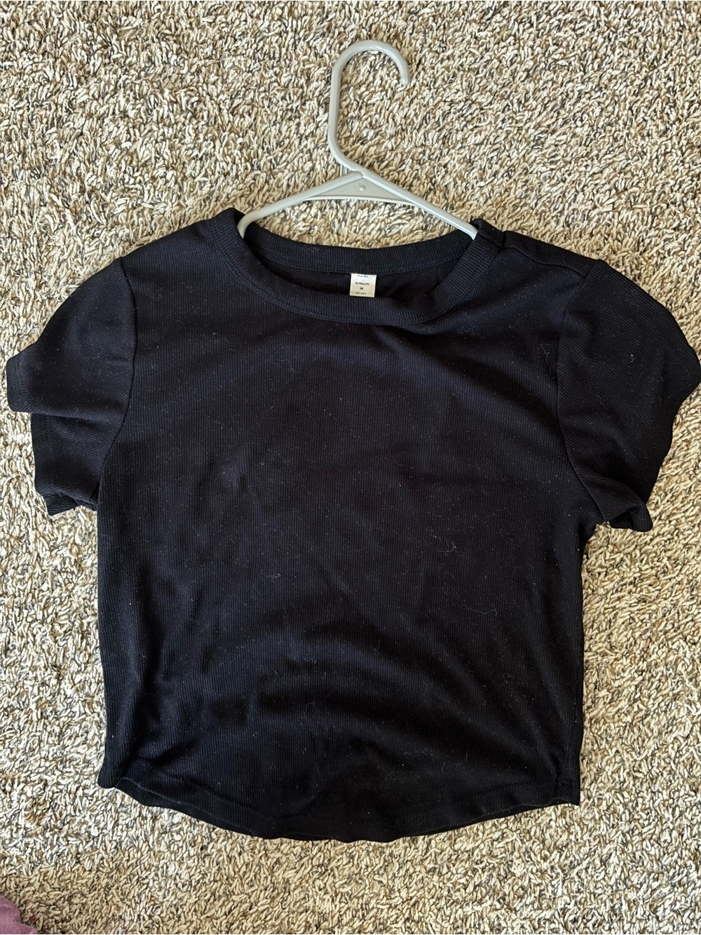 Old Navy Black Short Sleeve Crewneck Tee